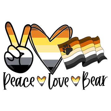 Peace Love Bear Pride / Unisex Jersey Short Sleeve Tee